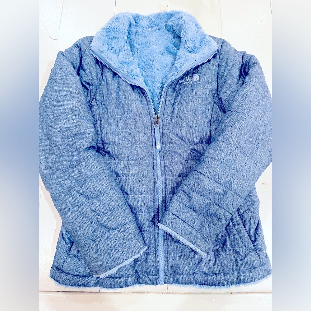 Girls North Face Winter Jacket (reversible) size large 14/16